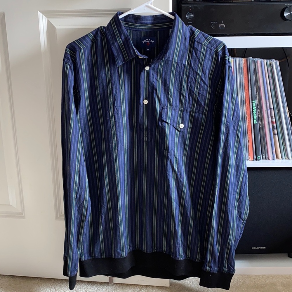 Noah SS19 vertical stripe pullover size medium